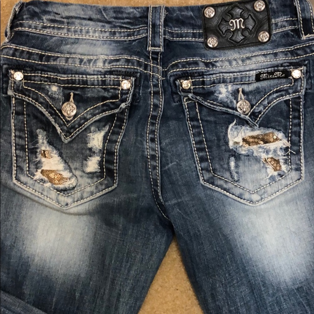 Miss Me signature cuffed skinny jeans 👖